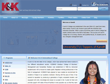 Tablet Screenshot of kandk.edu.np